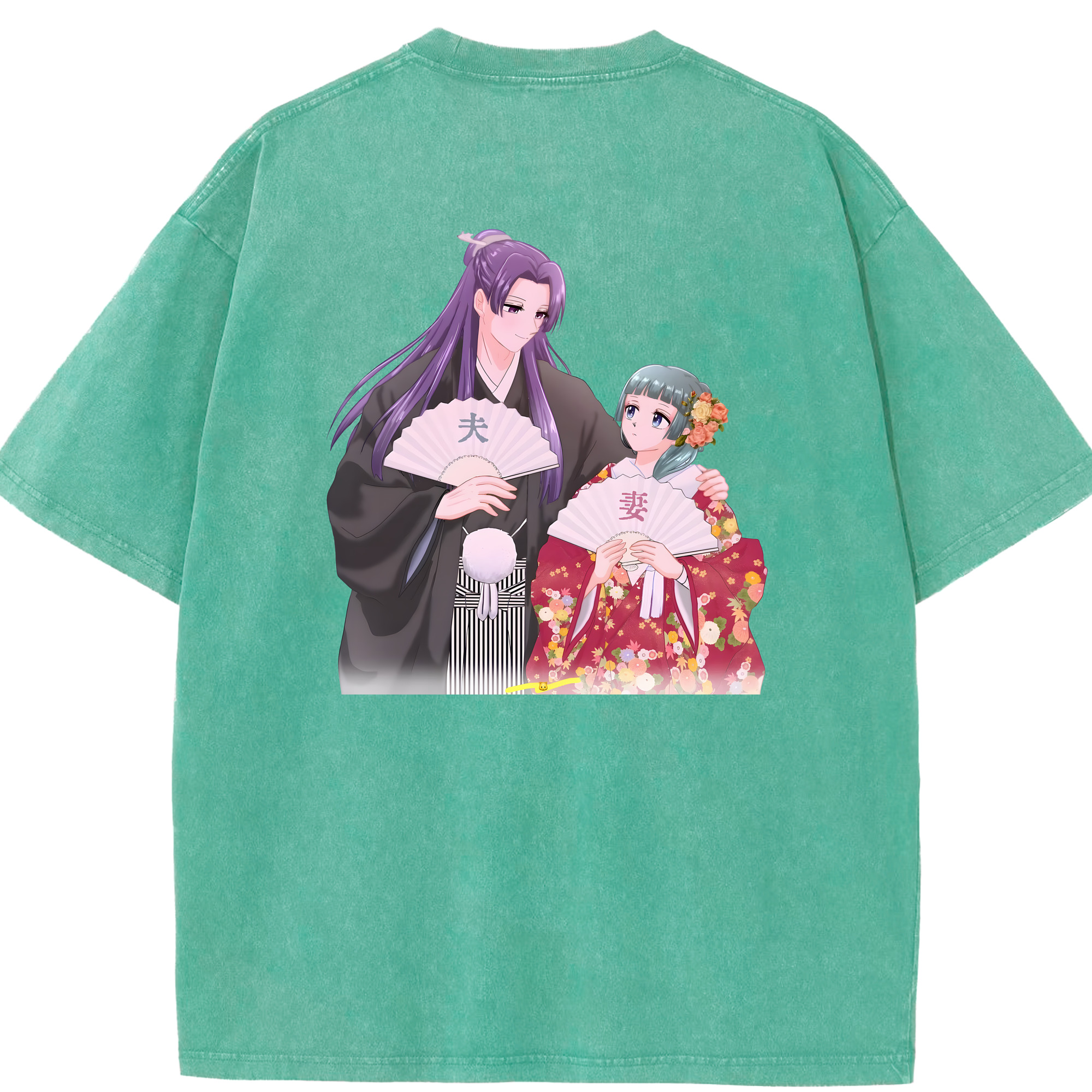 （画像用） 薬屋のひとりごと The Apothecary Diaries 綿100% ヴィンテージ風 半袖Tシャツ（背面プリント）